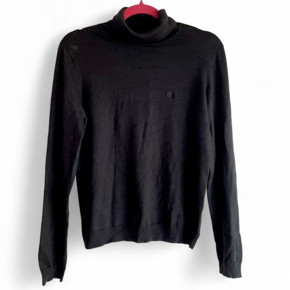 Ralph Lauren Sweaters - Ralph Lauren Black Silk Blend Turtleneck Sweater Size M